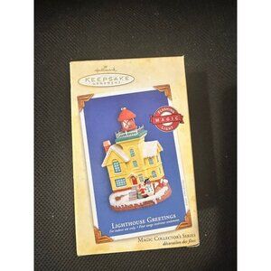 Hallmark Keepsake Ornament Lighthouse Greetings 2004 Magic Collectors Series‎
